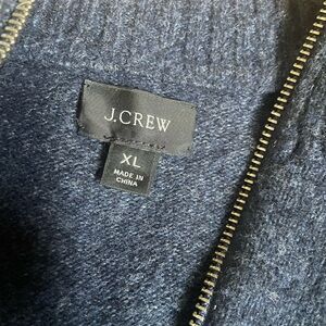 J. Crew Blue Merino Wool Blend Sweater